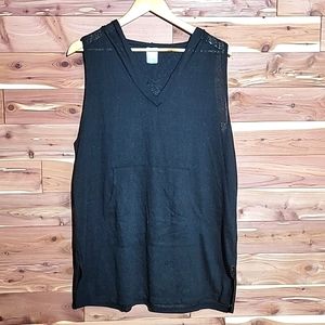 Kona Sol Swimsuit Cover-Up, Size L, Black